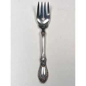 1847 Rogers Bros XS Triple Silverplate 6.25" Rose Floral SALAD FORK Flatware